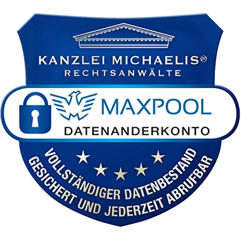 Siegel MAXPOOL-Datenanderkonto der Kanzlei Michaelis