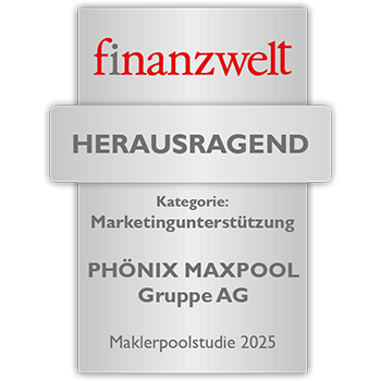 Auszeichnung finanzwelt 2025 - Kategorie Maklerunterstützung