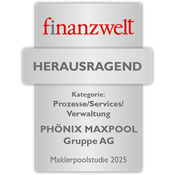 Auszeichnung finanzwelt 2025 - Kategorie Prozesse/Service/Verwaltung