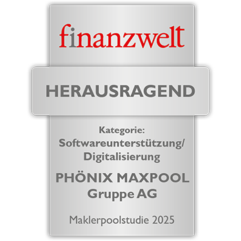 Auszeichnung finanzwelt 2025 - Kategorie Softwareunterstützung / Digitalisierung