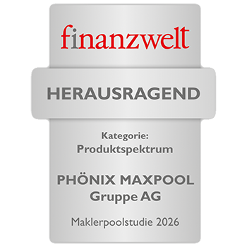 Auszeichnung finanzwelt 2026 - Kategorie Produktspektrum